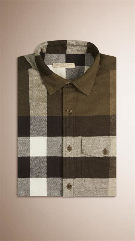 olive green burberry shirt|Shop Green Burberry Online .